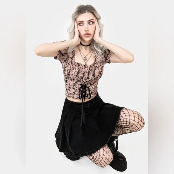 NWT Disturbia Rosethorn Crop Top US 12 / UK 16 - Picture 9 of 9